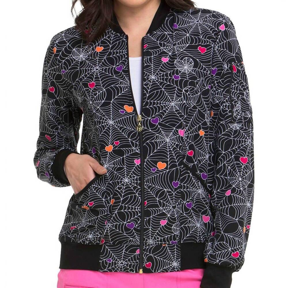 NEW HEARTSOUL wicked cute bomber jacket in wicked cute webs